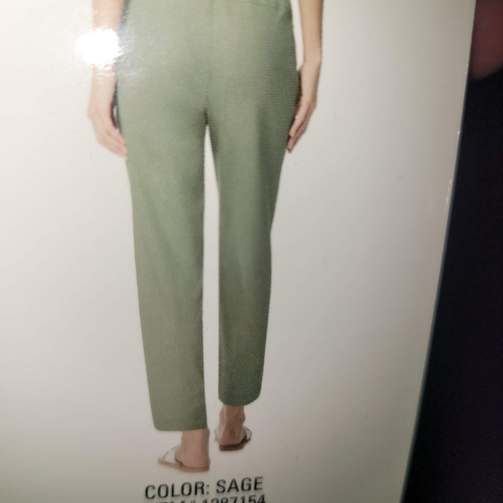 Ladies Stretch Linen Blend Pants